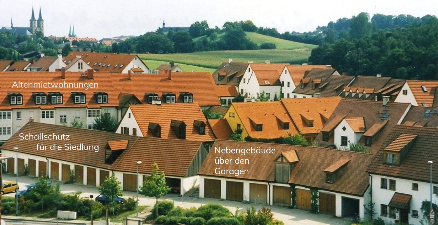 Garagengürtel, Nebengebäude